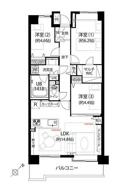 間取りを拡大表示