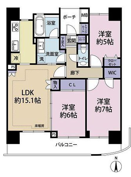 間取りを拡大表示