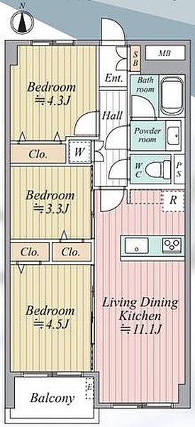 間取りを拡大表示