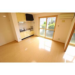 つくばエクスプレス みどりの駅 徒歩4分の賃貸アパート 1階2DKのリビング/ダイニング