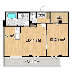 S&C co.つくば建物I 302 3階1LDKの間取り