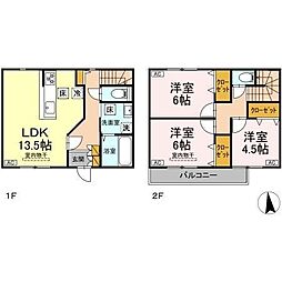 Garden Heights Take 3LDKの間取図画像