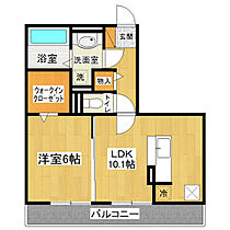 フォレスタI 301 ｜ 茨城県つくば市谷田部（賃貸アパート1LDK・3階・43.71㎡） その2