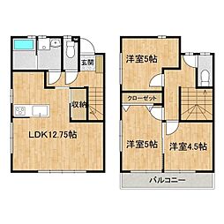 フォレスト 1階3LDKの間取り