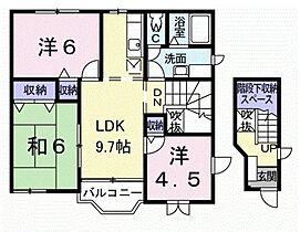 joli cour B  ｜ 和歌山県和歌山市松島（賃貸アパート3LDK・2階・65.98㎡） その2