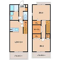 ＡｍｉｔｉｅII  ｜ 和歌山県和歌山市加納（賃貸マンション2LDK・2階・68.14㎡） その2