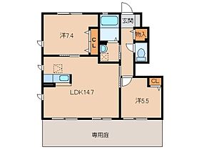 ディアスAKIHO  ｜ 和歌山県和歌山市宇須3丁目（賃貸アパート2LDK・1階・58.30㎡） その2