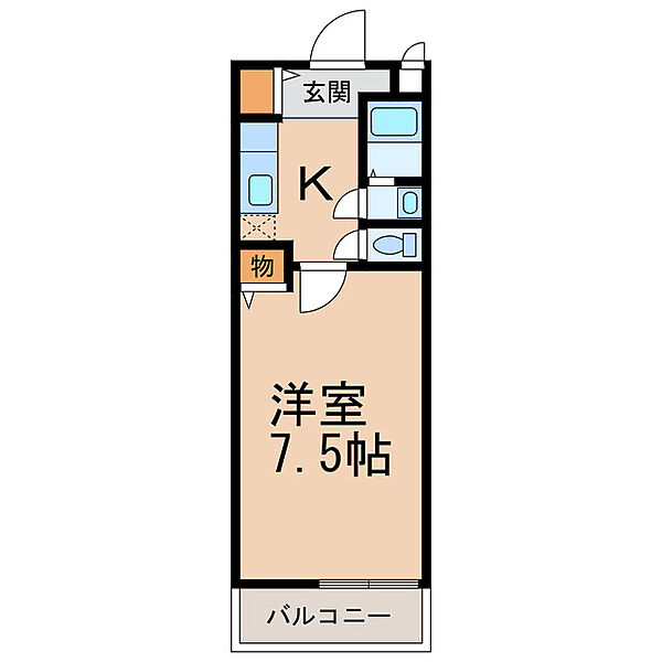 和歌山県和歌山市福島(賃貸アパート1K・2階・24.00㎡)の写真 その2