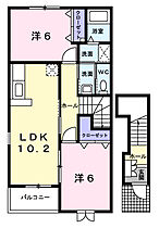 和歌山県橋本市高野口町大野（賃貸アパート2LDK・2階・57.02㎡） その2