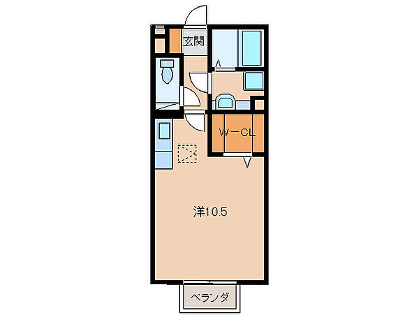 和歌山県和歌山市布引(賃貸アパート1R・1階・30.27㎡)の写真 その2