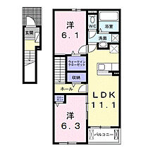 和歌山県橋本市高野口町伏原（賃貸アパート2LDK・2階・58.60㎡） その2