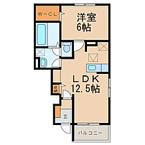 和歌山県橋本市高野口町向島38-1（賃貸アパート1LDK・1階・44.55㎡） その2