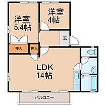 和歌山県和歌山市本脇（賃貸アパート2LDK・2階・50.90㎡） その2