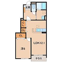 和歌山県橋本市三石台2丁目（賃貸アパート1LDK・1階・45.72㎡） その2