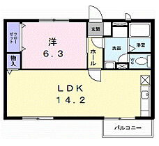 和歌山県橋本市岸上（賃貸アパート1LDK・2階・46.85㎡） その2