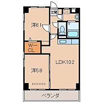 エステート高砂  ｜ 和歌山県和歌山市中之島（賃貸マンション2LDK・1階・50.41㎡） その2