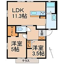 和歌山県和歌山市楠見中（賃貸アパート2LDK・1階・46.80㎡） その2