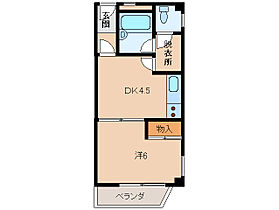 シャンティイ和歌浦  ｜ 和歌山県和歌山市和歌浦東2丁目（賃貸マンション1DK・2階・24.82㎡） その2