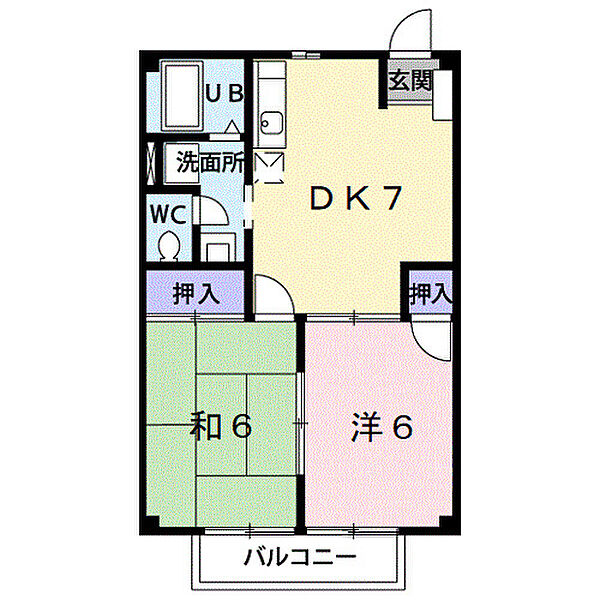 ハイツノア ｜和歌山県有田市宮崎町(賃貸アパート2DK・2階・44.71㎡)の写真 その2