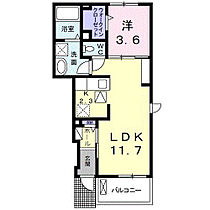 ソレイユT・DIII  ｜ 和歌山県和歌山市北島（賃貸アパート1LDK・1階・37.81㎡） その2