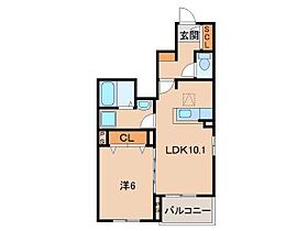 クリント　ブライアント　3号館  ｜ 和歌山県和歌山市松江東4丁目（賃貸アパート1LDK・1階・41.24㎡） その2