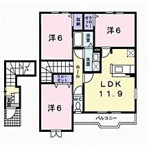 ジェネロシティーI  ｜ 和歌山県有田市辻堂（賃貸アパート3LDK・2階・69.50㎡） その2