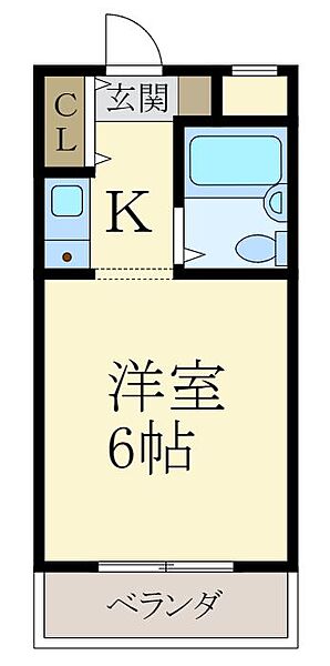 ソレール丸橋 ｜和歌山県和歌山市中(賃貸マンション1K・4階・16.80㎡)の写真 その2