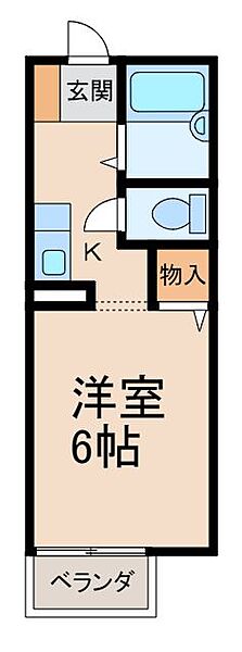 コーポ栄谷 ｜和歌山県和歌山市栄谷(賃貸アパート1K・2階・17.39㎡)の写真 その2