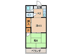 小林マンション  ｜ 和歌山県紀の川市名手市場（賃貸マンション2K・3階・26.00㎡） その2