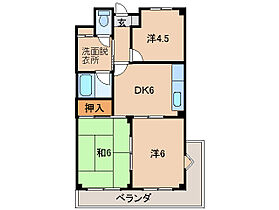 エクセル21  ｜ 和歌山県紀の川市古和田（賃貸マンション3DK・1階・52.64㎡） その2