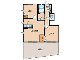 エミネンス小雑賀  ｜ 和歌山県和歌山市小雑賀2丁目（賃貸アパート2LDK・1階・54.01㎡） その2