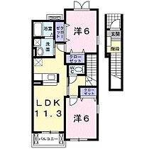 和歌山県伊都郡かつらぎ町大字丁ノ町（賃貸アパート2LDK・2階・58.48㎡） その2