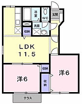 ガーデンクレストI  ｜ 和歌山県紀の川市尾崎（賃貸アパート2LDK・1階・51.79㎡） その2