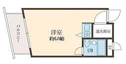 ダイネス壱番館渋谷 9階ワンルームの間取り