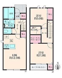 Grandir 2SLDKの間取図画像