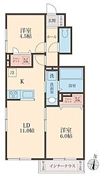 ルピナス・S 2LDKの間取図画像