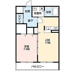 間取図画像 1LDK