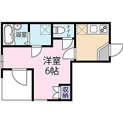 エミネックス与野本町 1Kの間取図画像