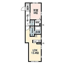 レジェンド大宮ビーダブルワイ 1LDKの間取図画像
