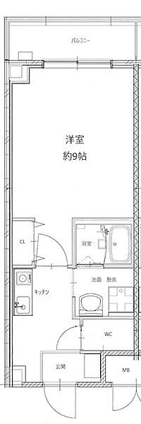 ル・クール長瀬 206｜大阪府東大阪市柏田東町(賃貸マンション1K・2階・27.00㎡)の写真 その2