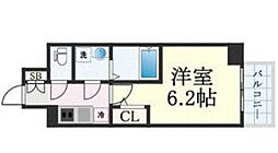 大阪市東淀川区東淡路4丁目マンション 1Kの間取図画像