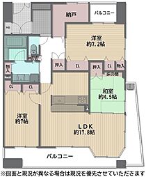 アリスト深井ステーションコート 3SLDKの間取図画像