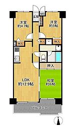 エクセランス堺東 3LDKの間取図画像