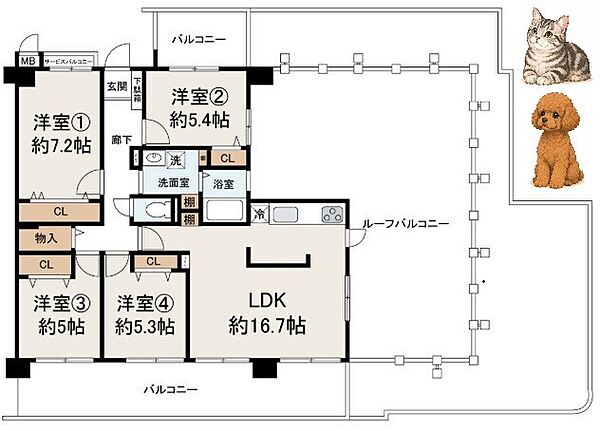 間取りを拡大表示