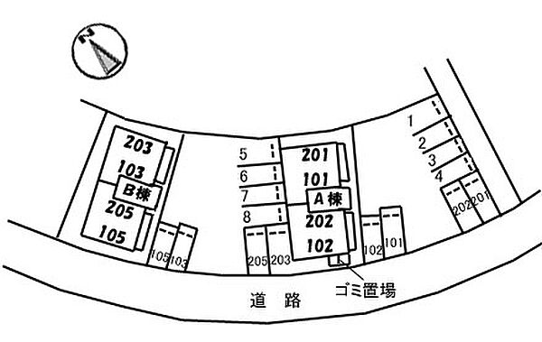 エポック・ヴィラ　B棟 205｜鳥取県米子市河岡(賃貸アパート2DK・2階・43.01㎡)の写真 その16
