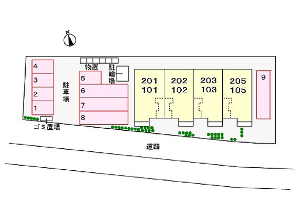 グレイス　ベルII 105｜鳥取県米子市車尾2丁目(賃貸アパート1LDK・1階・45.34㎡)の写真 その30
