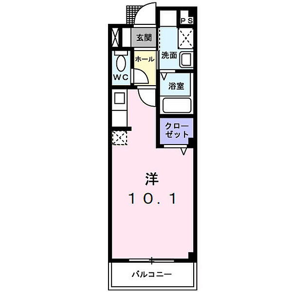 ピュアセルト森尾II 103｜鳥取県米子市西福原4丁目(賃貸マンション1R・1階・27.25㎡)の写真 その2