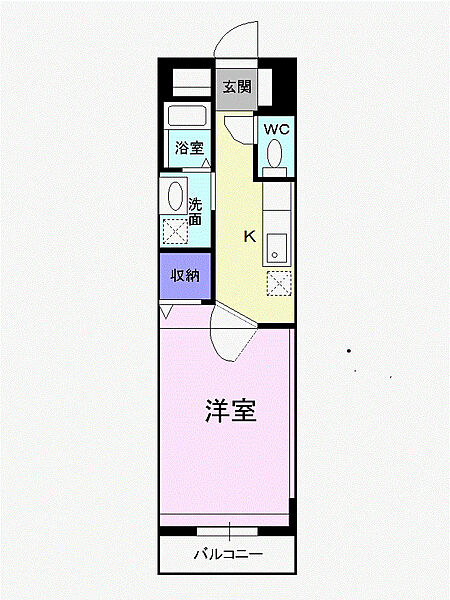 ヴェルアンジュ 401｜鳥取県米子市安倍(賃貸マンション1K・4階・30.00㎡)の写真 その2