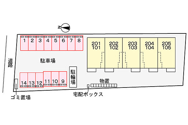 レスポアール 202｜鳥取県境港市芝町(賃貸アパート2LDK・2階・59.58㎡)の写真 その15