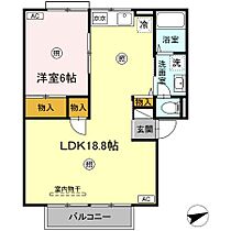 エアフォルクC棟 203 ｜ 鳥取県米子市西福原4丁目7-3（賃貸アパート1LDK・2階・51.69㎡） その2